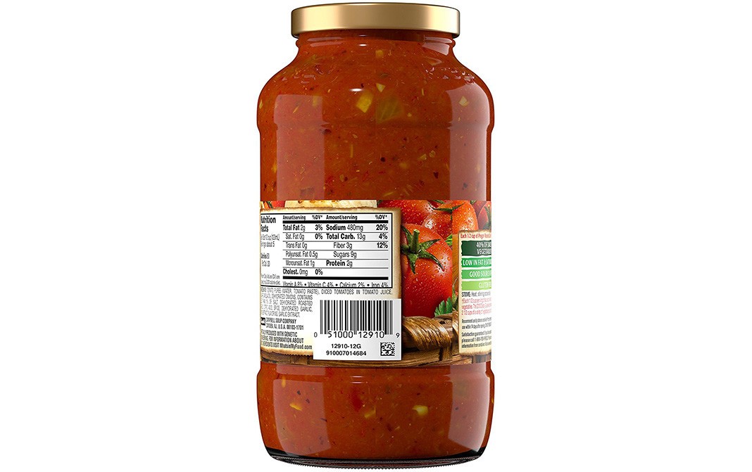 Prego Roasted Garlic & Herb Italian Sauce   Glass Jar  680 grams